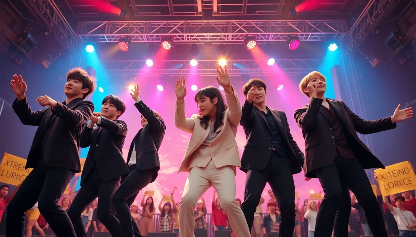 Catch the latest bts news as BTS electrifies the stage with their vibrant performance.
