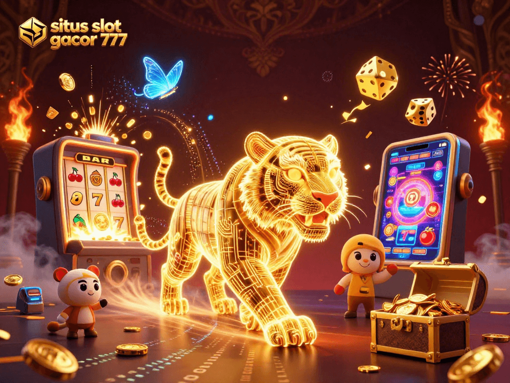 Experience big wins at situs slot gacor 777 with vibrant 3D casino illustrations and exciting game elements.