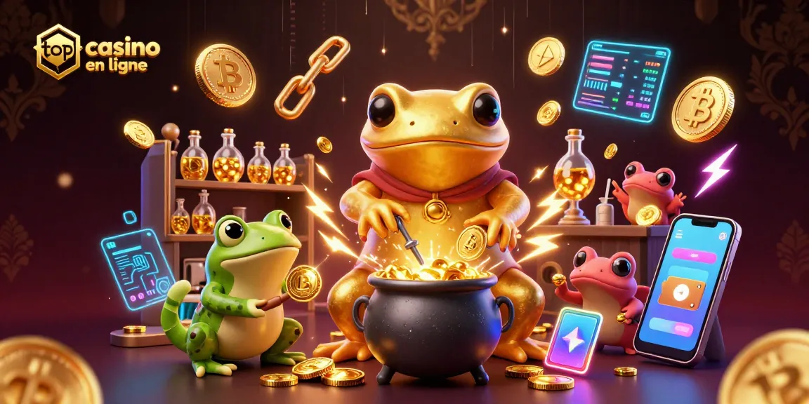 Découvrez le top casino en ligne avec un alchimiste transformant des métaux en pièces d'or