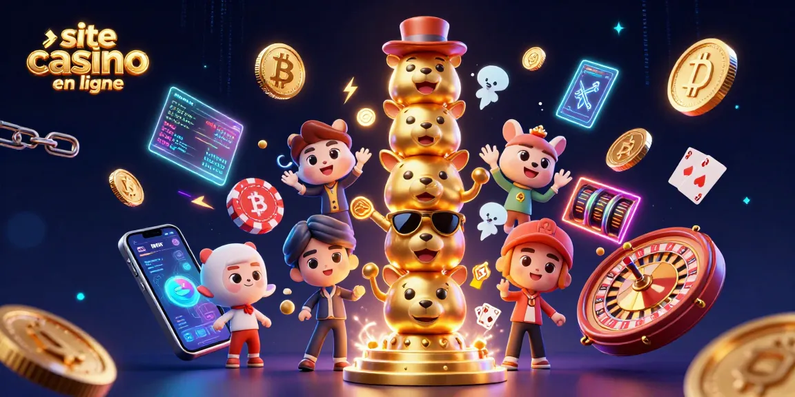 Jouez sur un site casino en ligne avec des personnages animés et des éléments de jeu variés.