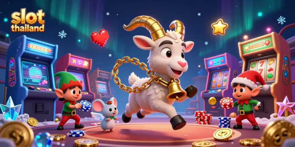 Engage in thrilling slot thailand gameplay featuring vibrant casino characters and colorful gaming elements.