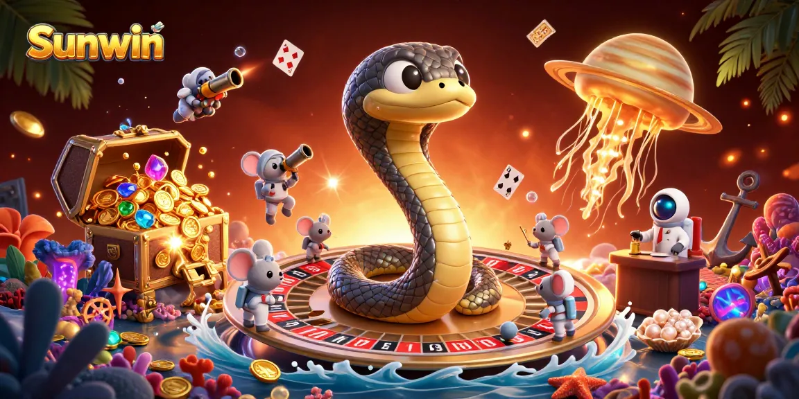Experience thrilling gameplay with Sunwin as astronaut mice bet on a cosmic roulette wheel.