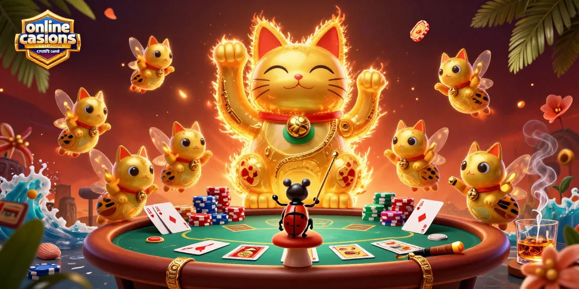 Experience exciting gameplay at online casinos that accept credit card with vibrant 3D illustration.