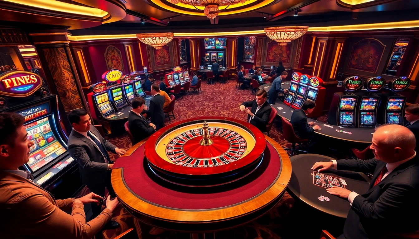 Des joueurs participant à des jeux palpitants au meilleur casino en ligne France, mettant en avant la roulette et les machines à sous.