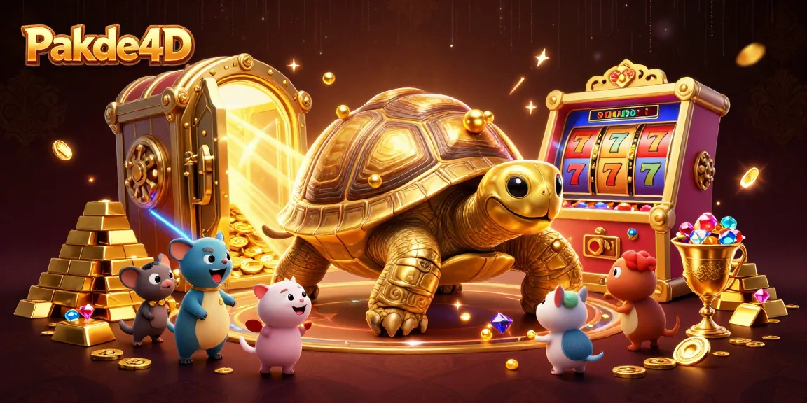 Winning at Pakde4D: Enjoy the thrill of dynamic slot games and jackpots with vibrant illustrations.