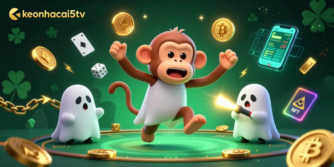 Experience unforgettable gambling action with keonhacai5tv in a vibrant haunted casino scene.