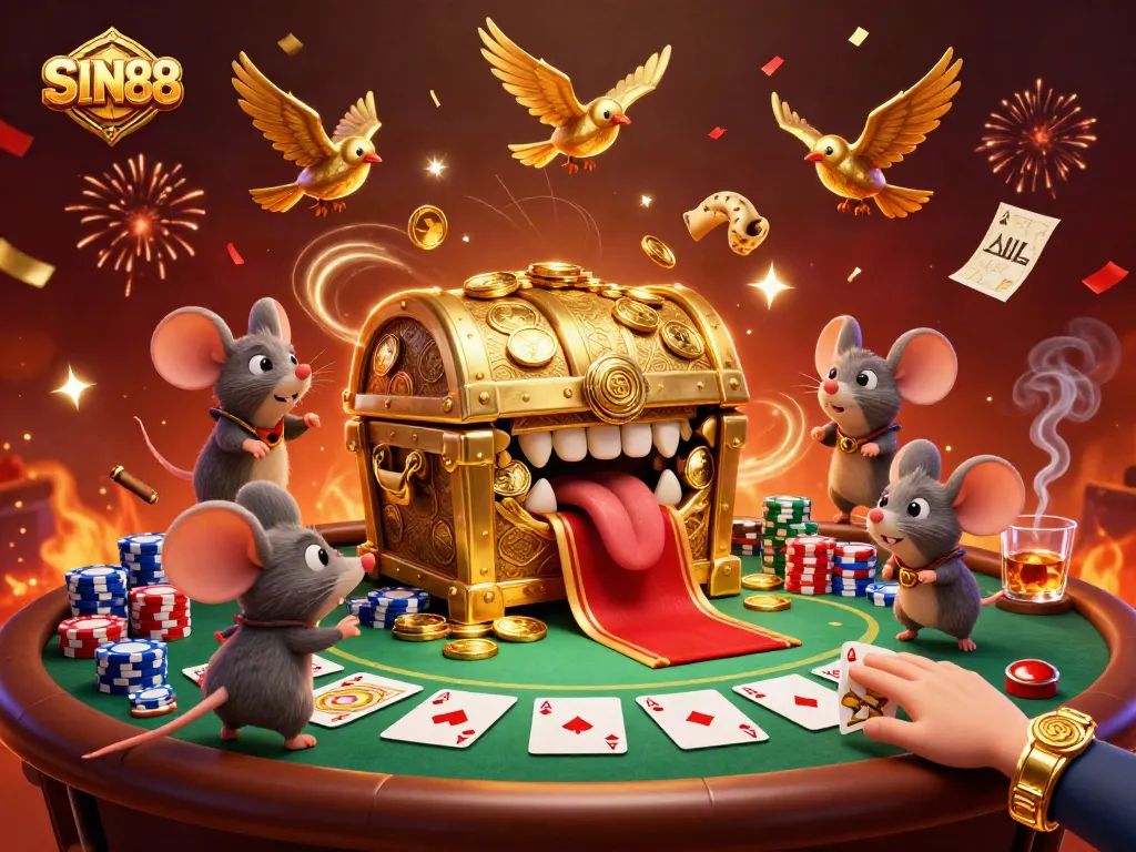 SIN88 captivates players with a vibrant casino scene filled with riches and exciting games