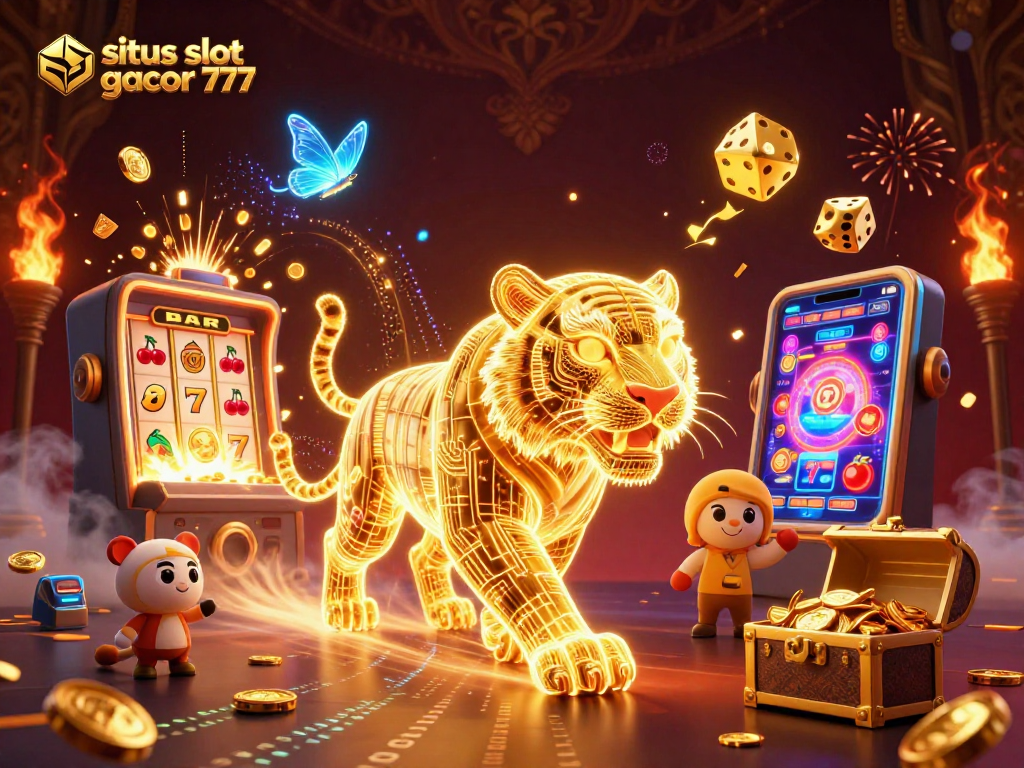 Experience big wins at situs slot gacor 777 with vibrant 3D casino illustrations and exciting game elements.