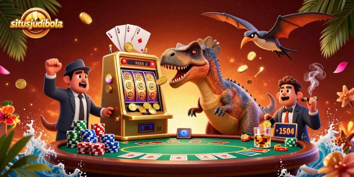 Experience thrilling wins at situsjudibola with a dynamic scene of jackpot action and casino excitement.