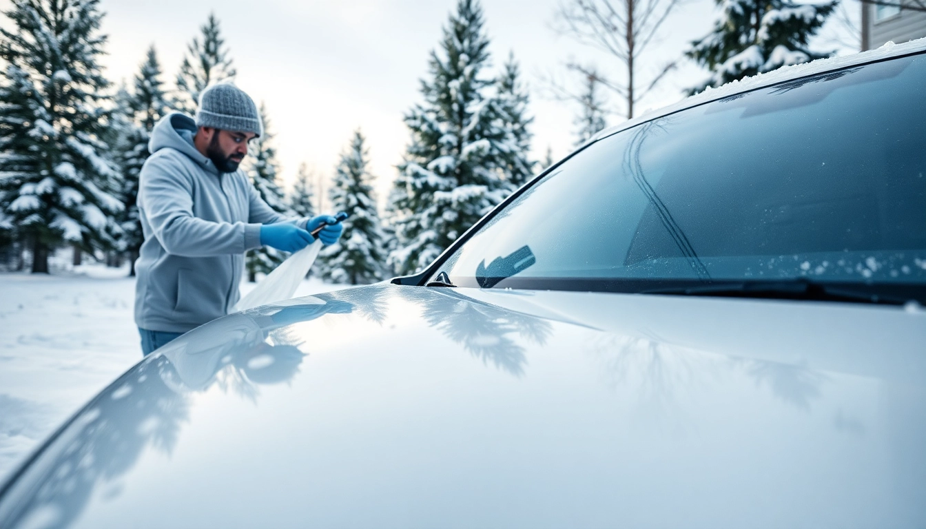Enhance your winter car protection Chattanooga with expert detailing in a snowy scene.