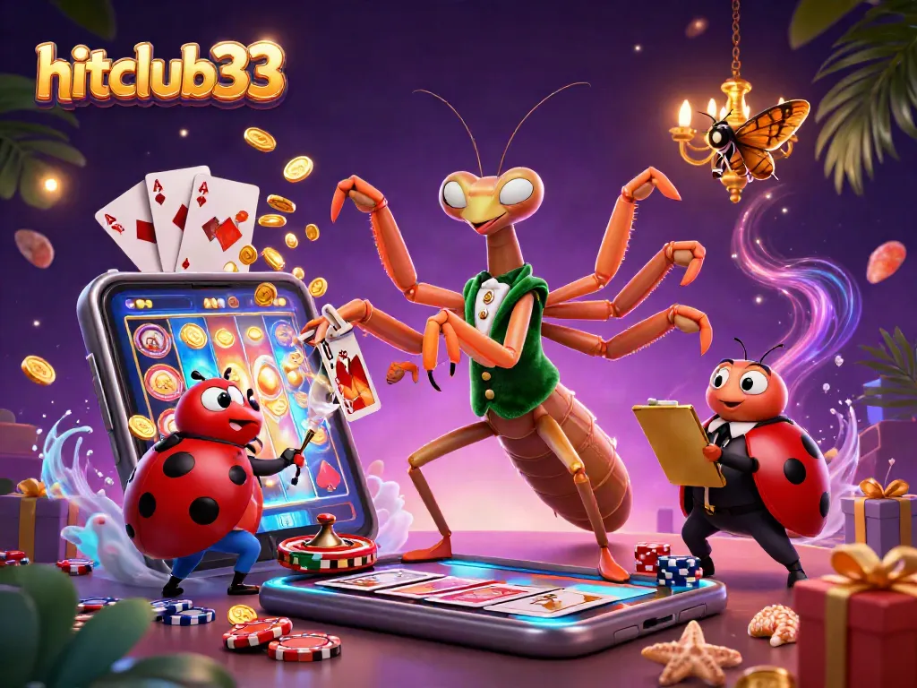 Experience exciting wins at hitclub33 with a dynamic online casino scene full of vibrant games and characters.
