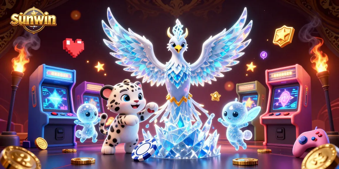 Experience thrilling wins at sunwin as characters play in a vibrant casino world