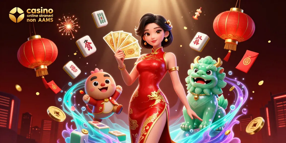 Scopri i casino online stranieri non AAMS con immagini entusiasmanti di carte vincenti e simboli fortunati.