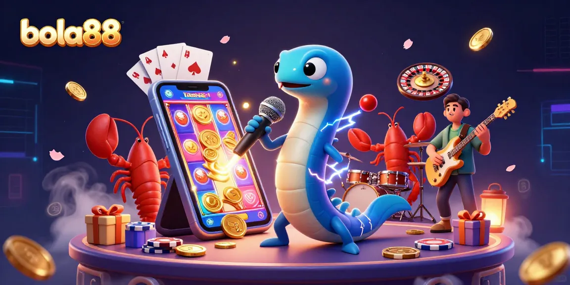 Experience the thrill of bola88 with an electrifying underwater DJ scene featuring vibrant gambling elements.