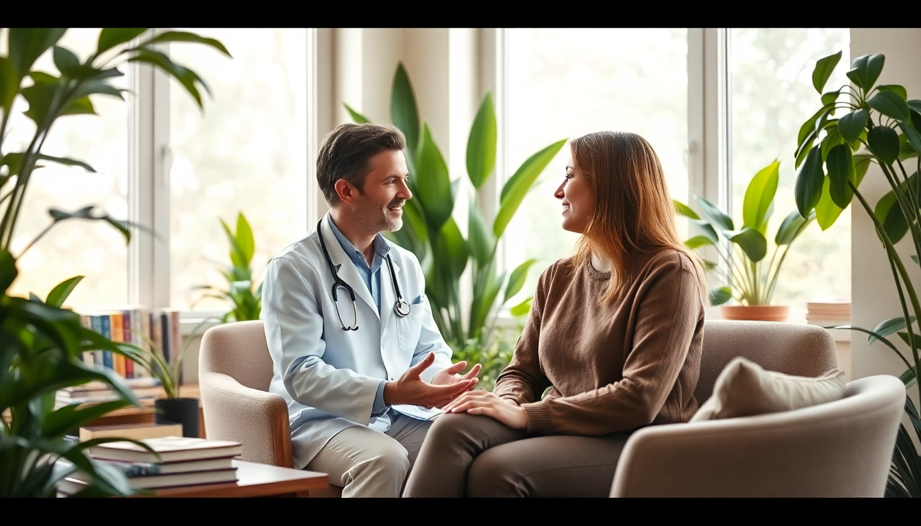 Engaging health consultation showcasing a professional discussing wellness tips.