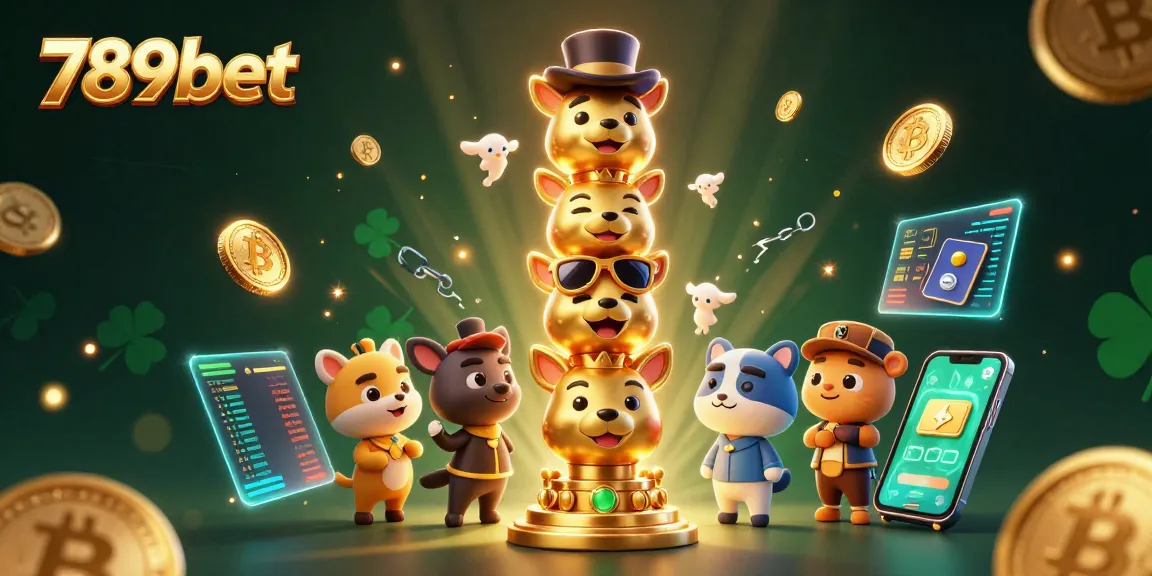 Win big with 789bet's dynamic gambling experience featuring vibrant casino elements and crypto coins.