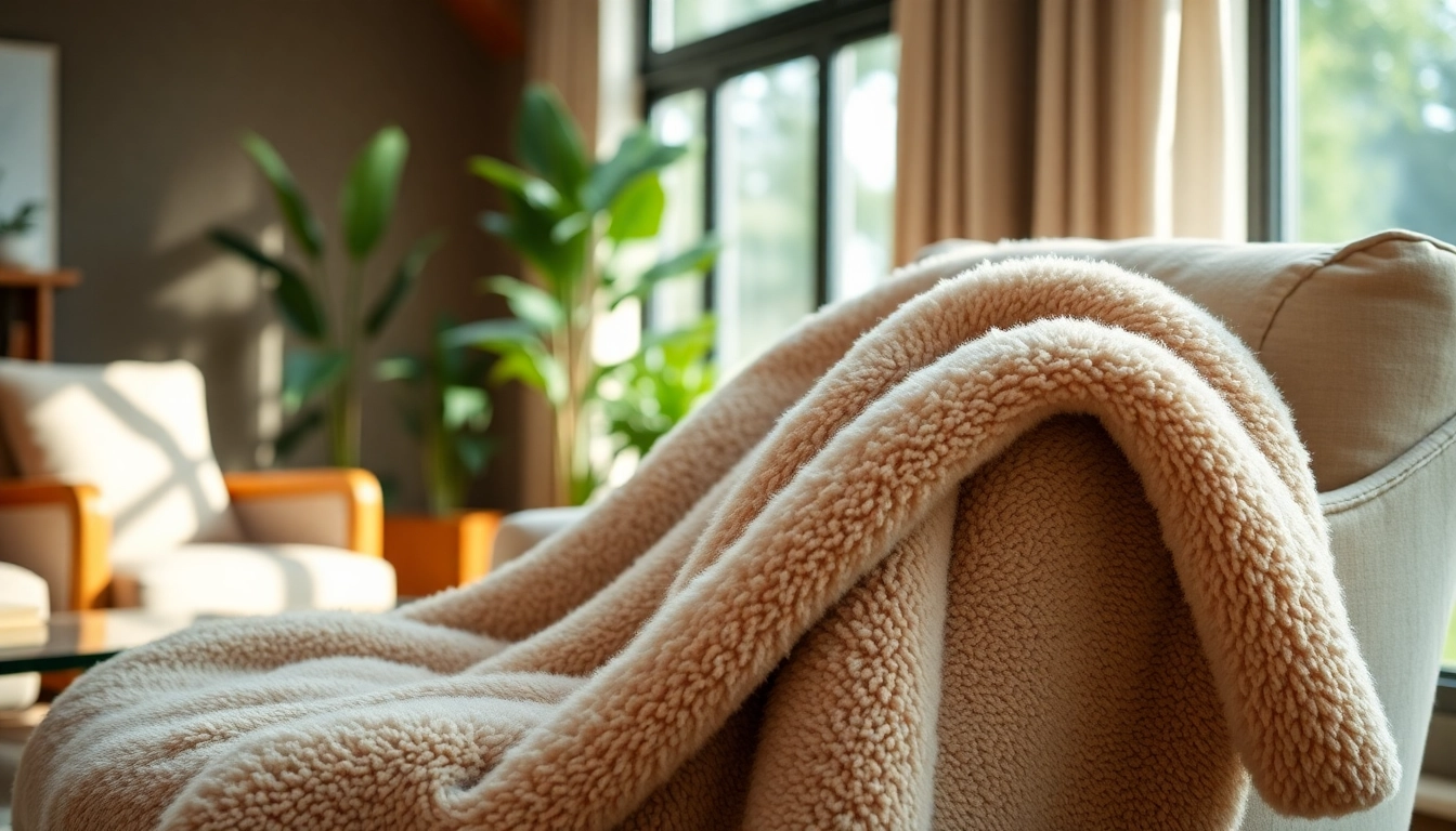 Fleece dekens bieden warmte en comfort in een gezellige woonkamer omgeving.
