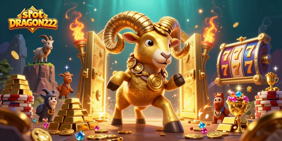 Experience the thrill of slot DRAGON222 with dynamic reels and gold treasures in a vibrant online casino scene.