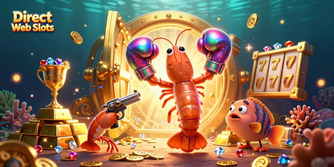 Engage with Direct Web Slots as vibrant sea creatures spin jackpots in a treasure-filled casino