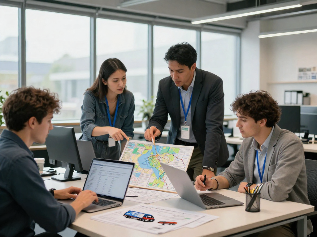Speditionen Dortmund: Team bei der Organisation effizienter Transporte und Logistiklösungen.