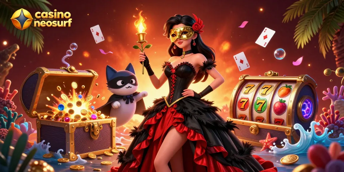 Rejoignez l'aventure ultime au casino en ligne neosurf avec des éléments de jeu vibrants et des visuels dramatiques.