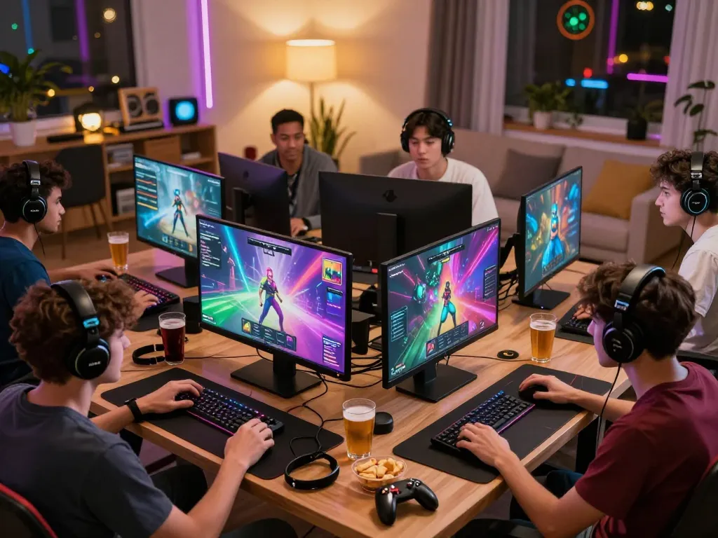 Players enjoying immersive sex games online in a vibrant gaming environment.
