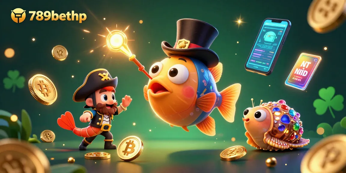 Engage with 789bethp in a thrilling 3D casino scene filled with treasures and vibrant crypto elements.