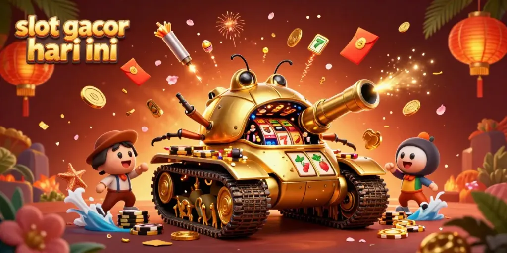 Mengguncang permainan dengan slot gacor hari ini, sudut pandang kasino mini di dalam tank beruang emas.