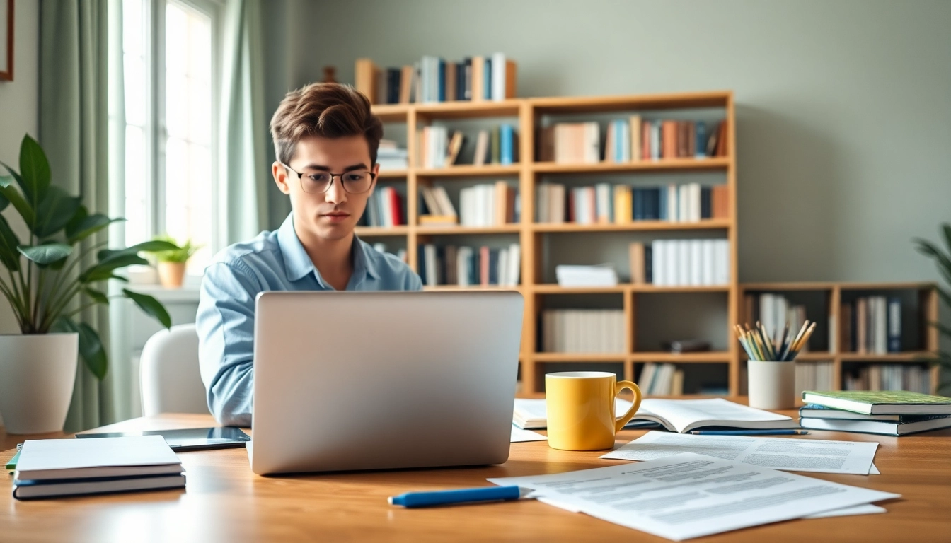 Enhance your productivity with remote exam assistance in a well-organized study environment.