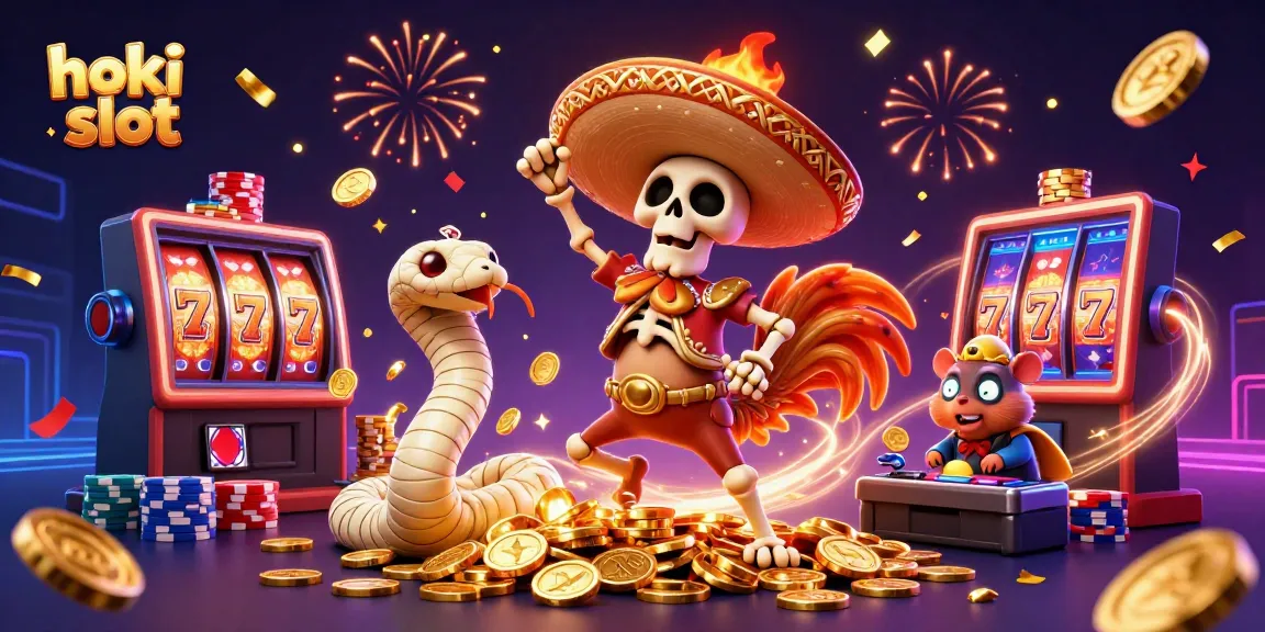 Engage with the exciting world of hoki slot through vibrant 3D characters and dazzling casino elements.