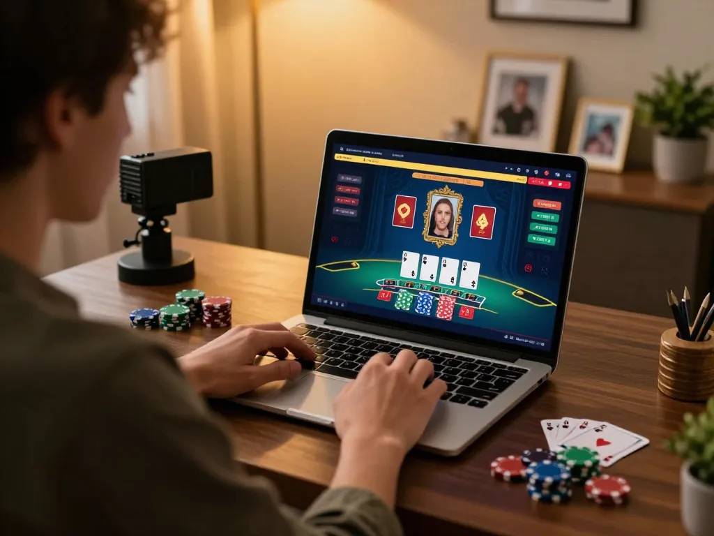Engaging online gaming session with link gacor displayed on laptop for effective betting strategy.