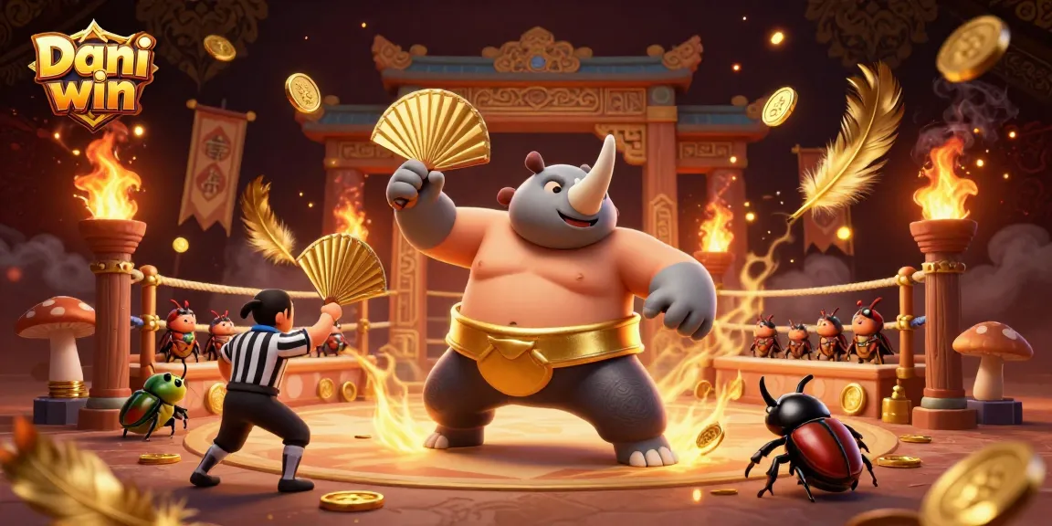 Dhani win features vibrant 3D characters celebrating gaming victories in a rich casino atmosphere.