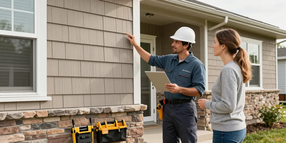 Siding Regina expert contractor assessing residential siding options. Trusted local service provider in Regina.