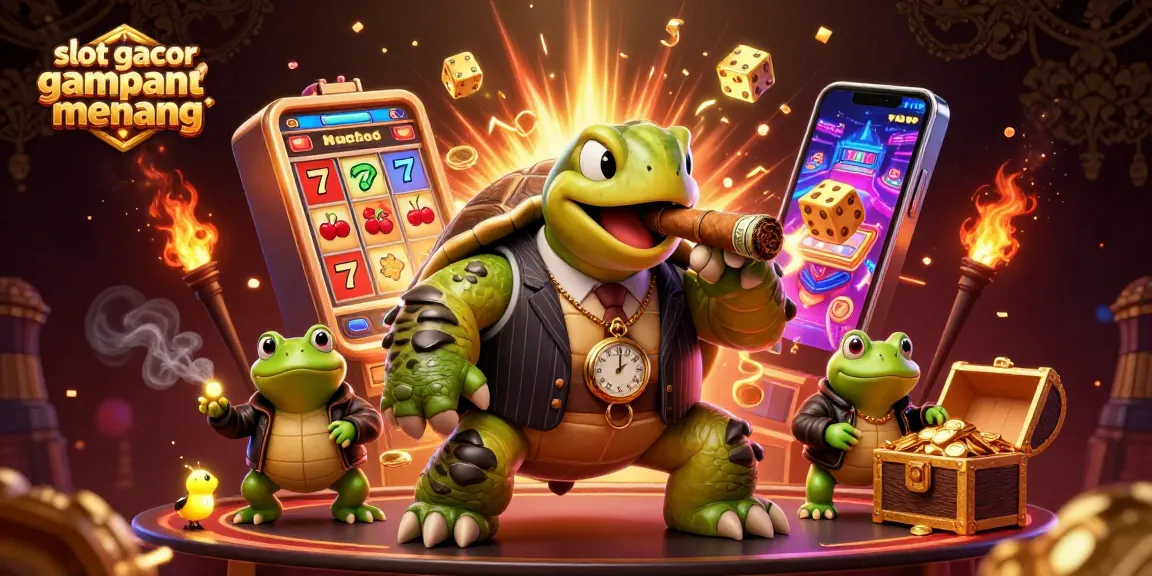Engage with slot gacor gampang menang in a vibrant casino scene illustrating excitement and winning potential