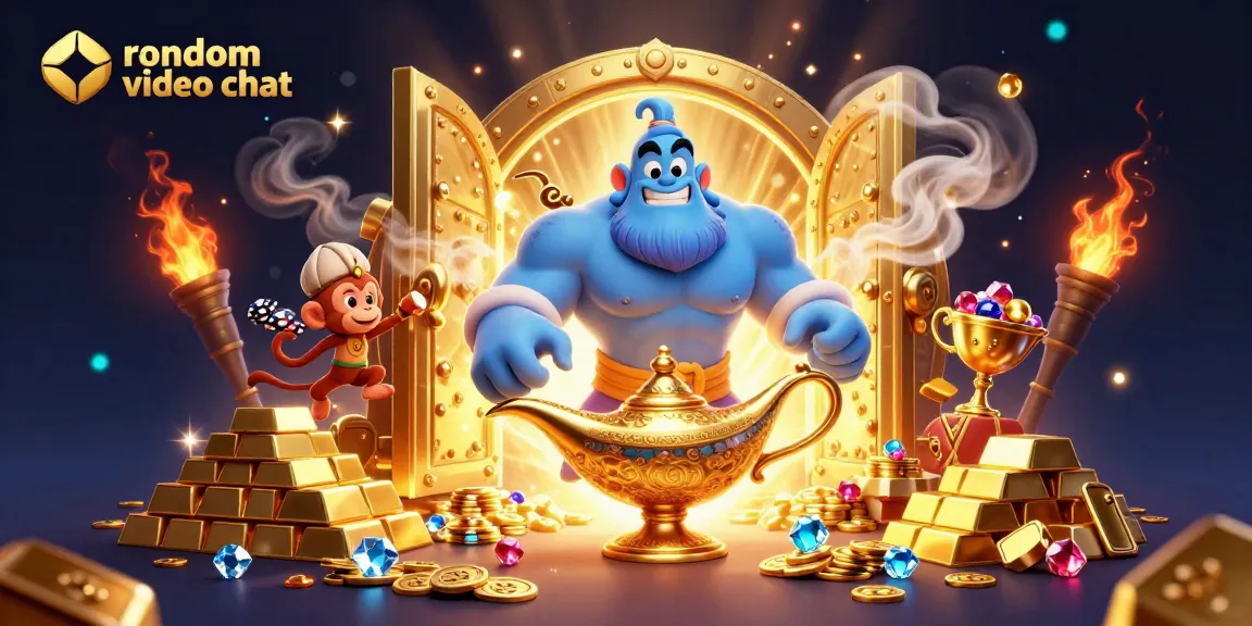 Engage in a thrilling random video chat experience with lively characters and casino elements.