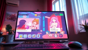 html porn games showcase interactive gaming environment with vibrant graphics