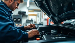 Evaluate mechanical breakdown coverage alternative with a professional mechanic inspecting a car engine.