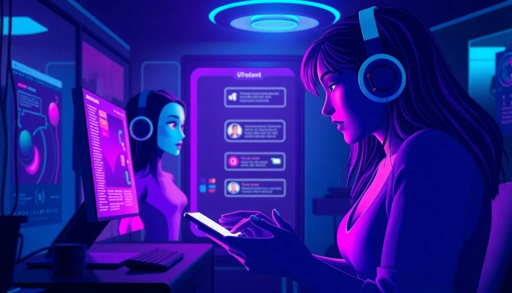 Engaging NSFW AI chat environment showcasing intimate digital interaction.