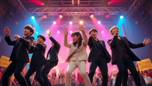 Catch the latest bts news as BTS electrifies the stage with their vibrant performance.