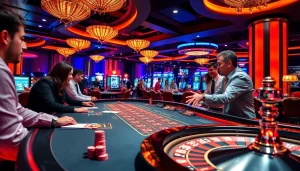 Experience the excitement of bandar mix parlay betting with vibrant casino visuals.