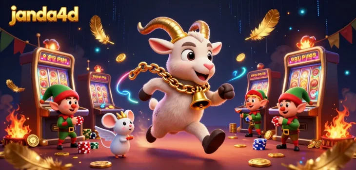 janda4d menghadirkan suasana menarik dengan karakter Krampus dan lebih banyak elemen kasino.