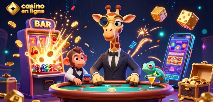 Jouer au casino en ligne crypto avec des personnages animés et des éléments de jeu fascinants.