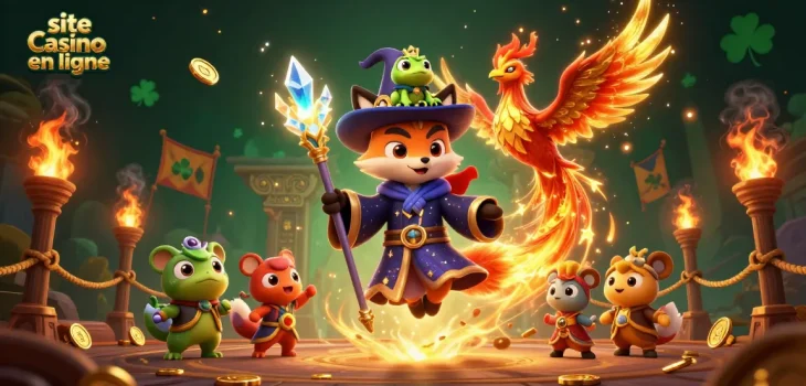 Exploitez votre chance sur le site casino en ligne avec cette illustration captivante.