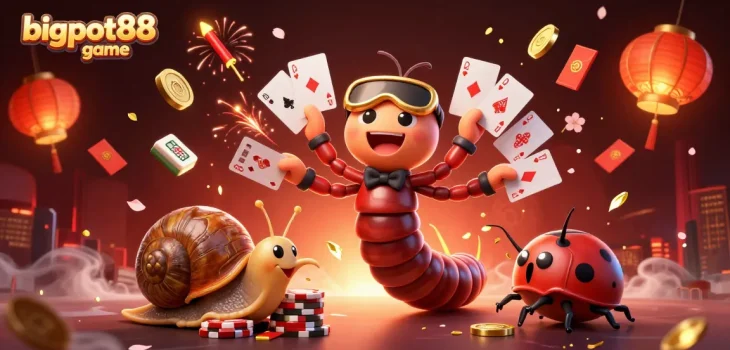 Experience the thrill of bigpot88 game with animated characters and vibrant casino elements.